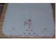 Vintage Embroidered Southern Belle Table Runner and two Matc