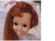 Vintage Crissy Redhead Grow hair doll,  original dress,  17 1/